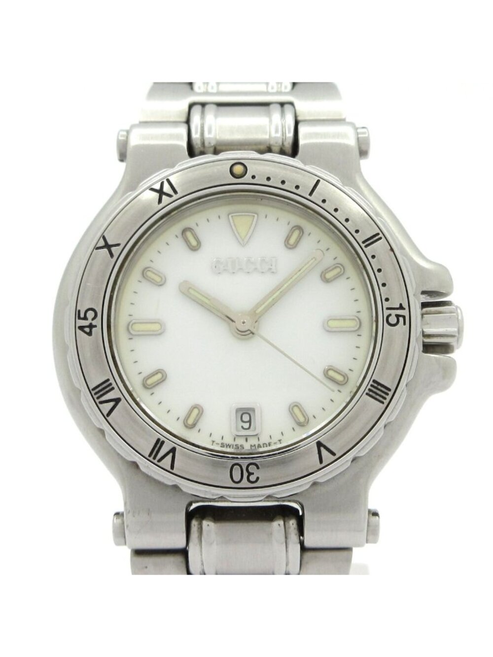 Gucci Watch White Silver